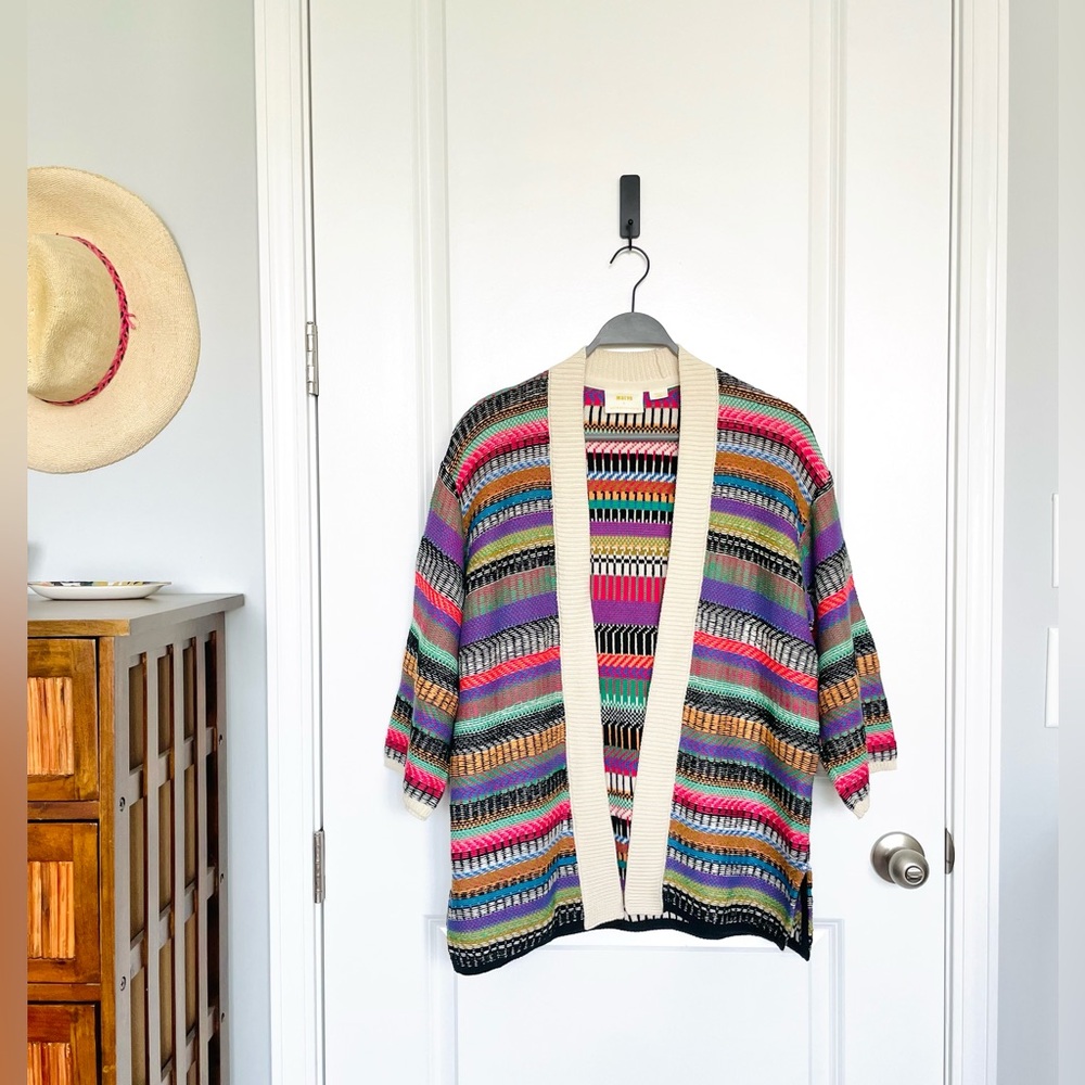 Anthropologie Multicolor Knit Cardigan